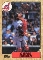 1987 Topps Baseball Cards      322     Chris Bando